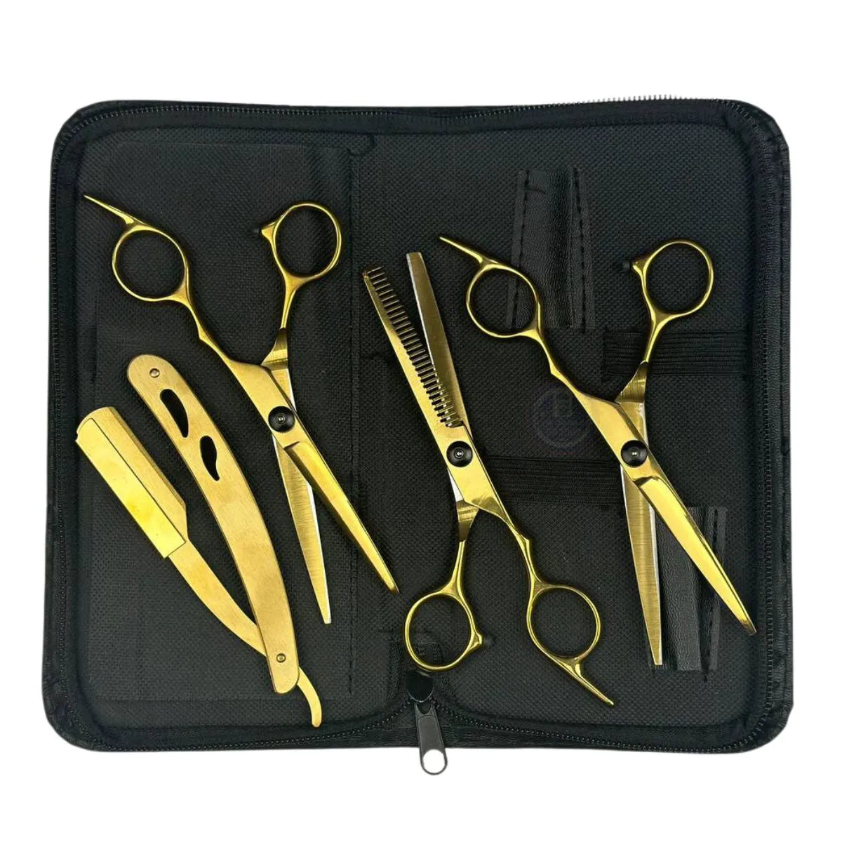 KIT - 3 Tesouras + 1 Navalhete! (GOLD)